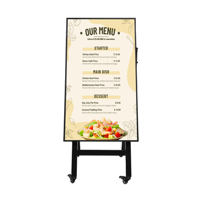 Quality Indoor Fast Food LCD Digital Menu Display Android 11 1000cd/m2 factory