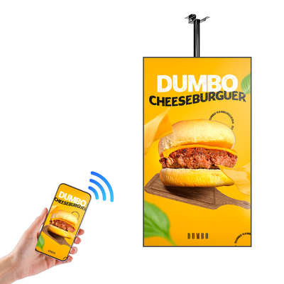 Quality LCD Hanging Ceiling Signage Digital Ads Player for Fast Food Store factory