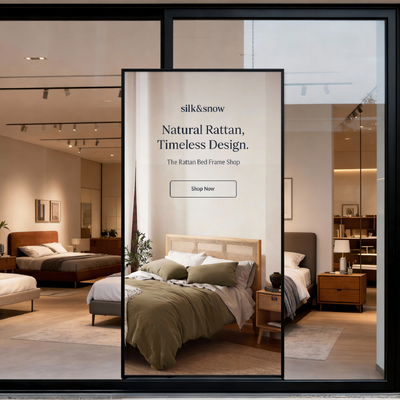 Quality 4K UHD Window Facing Digital Signage Display 86" 24/7 Operation factory