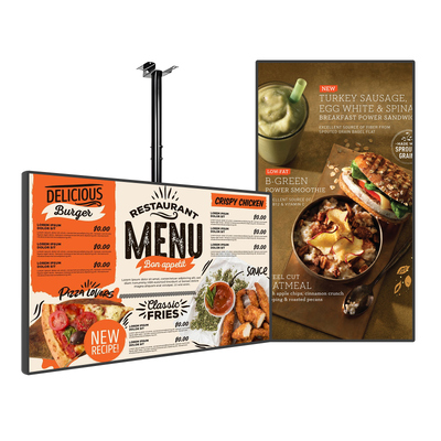Quality 65" Restaurant Digital Signage Advertising Display for Dynamic Menus / Promotions factory