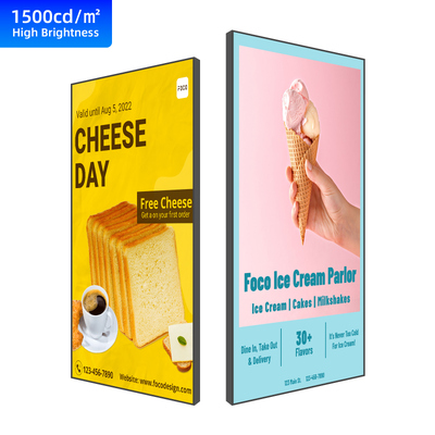 Qualidade Display LCD de Janela de Alto Brilho Unilateral 43″ – 86″ 1500cd/m2 fábrica