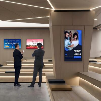 คุณภาพ การติดตั้งผนัง LCD การโฆษณา Digital Signage 32 " 65" สําหรับการใช้งานในภายใน โรงงาน