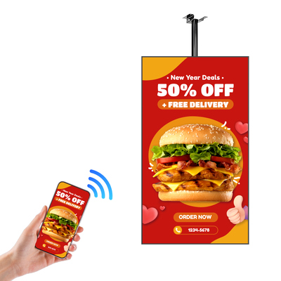 Quality Narrow Bezel Cafe Restaurant Digital Menu Board Wall Mounted Hanging factory