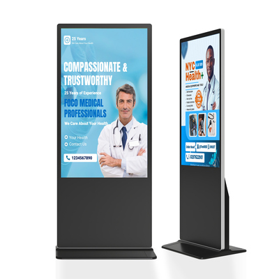 Quality 43" Floor Stand Advertising Digital Signage Non Touch Digital Poster Kiosk factory