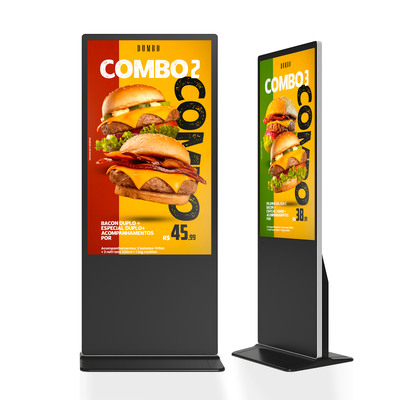 Quality Indoor Floor Standing LCD Digital Signage Advertising Display Board 4K factory