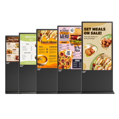 คุณภาพ IR Touch Floor Stand Digital Signage 32 43 50 55 65 นิ้ว สําหรับร้านค้าปลีก โรงงาน