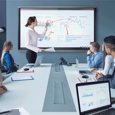 Kwaliteit Multi Touch Smart Board Interactief Whiteboard Flat Panel 55" 110in Voor vergaderruimte fabriek