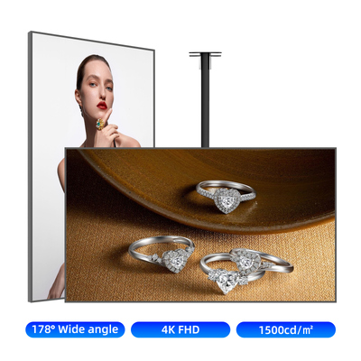 کیفیت 43 تا 86 اینچ صفحه نمایش سیگنال دیجیتال صفحه نمایش تبلیغاتی 1000 cd/m2 کارخانه