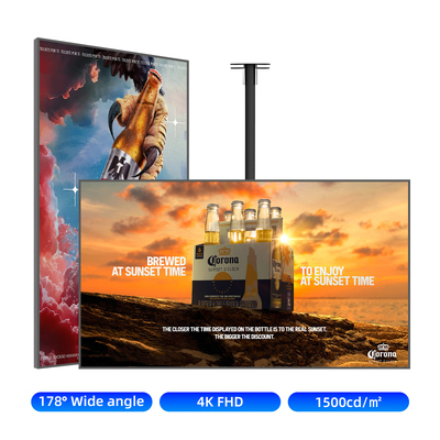 Quality DLED Backlight Digital Advertising Display Screen Indoor Digital Signage 55" 65" factory