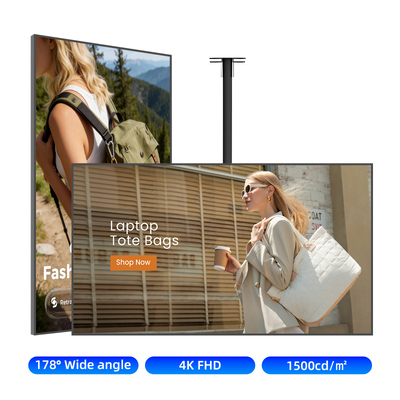 Quality 86" 4K UHD LCD Display Digital Signage 24/7 Operation For Indoor factory