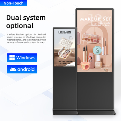 Quality Floor Standing Digital Signage Kiosk IR Touchscreen Panel 55 Inch factory
