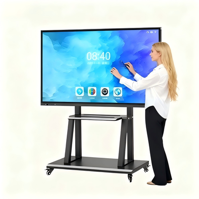 品質 55 - 110 インチ 4K LCD インタラクティブなホワイトボード 40 点タッチ スクール用 工場