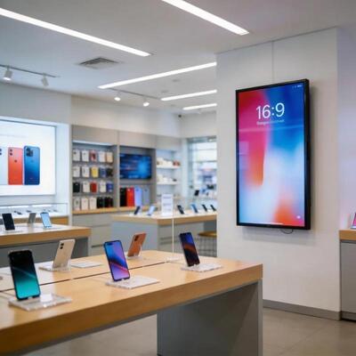 Qualidade Sinalização digital montada na parede 32 43 50 55 65 polegadas para celular e loja de bens digitais fábrica