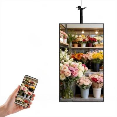 Jakość Wysoka jasność 4k Mall Window Facing Wall Hanging Mount Digital Signage and Display fabryka