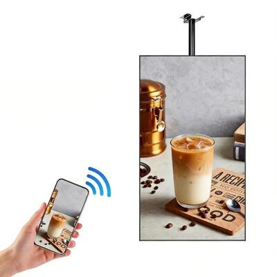Quality Hanging 43'' -86'' Inch LCD Advertising Signage HD Digital Display Menu Board Screen factory