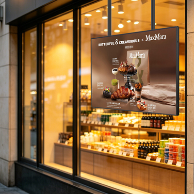 Quality 2500 nits Window Digital Signage Display for Storefront Advertising factory