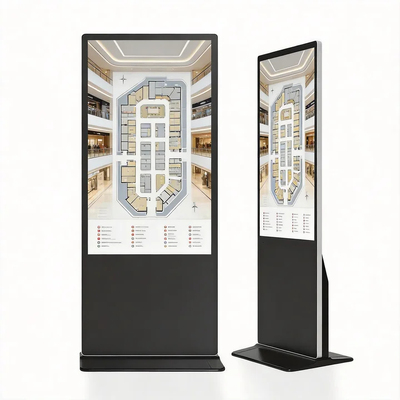 Quality 65'' Floor Standing Vertical Kiosk Indoor Advertising Player Display Digital Signage factory