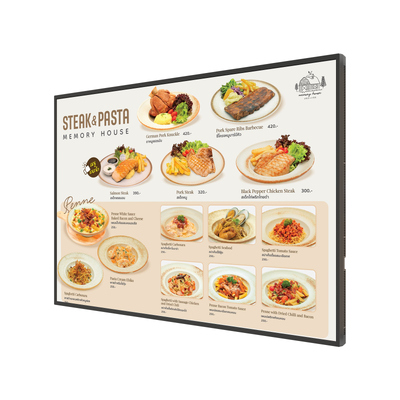 Jakość Cyfrowe tablice informacyjne LCD klasy komercyjnej 700 1000 1500 nitów do tablic menu restauracji fabryka