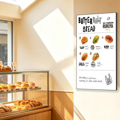 Quality LCD Display Window Advertising Screen 2500 Nit Digital Signage Window Facing Display factory