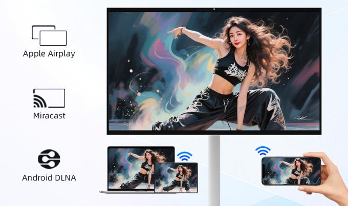 27 Inch Interactive Portable Smart Tv Touch Screen 10 Point Capacitive