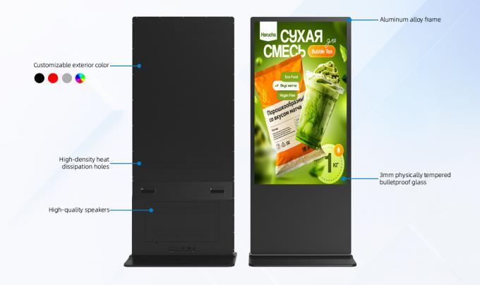 32 Inch Compact Floor Standing Digital Advertising Signage Display for ...