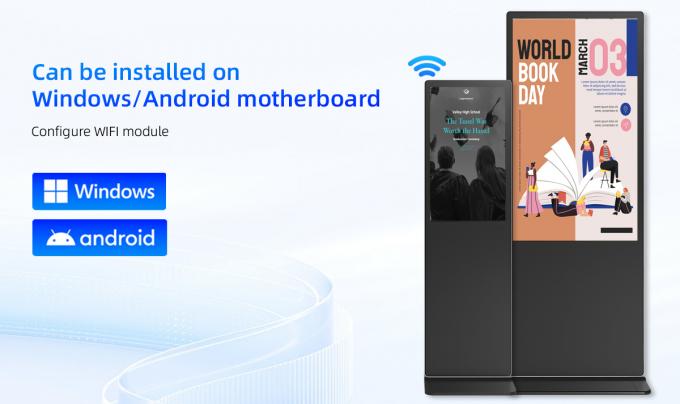 32 Inch Compact Floor Standing Digital Advertising Signage Display for ...